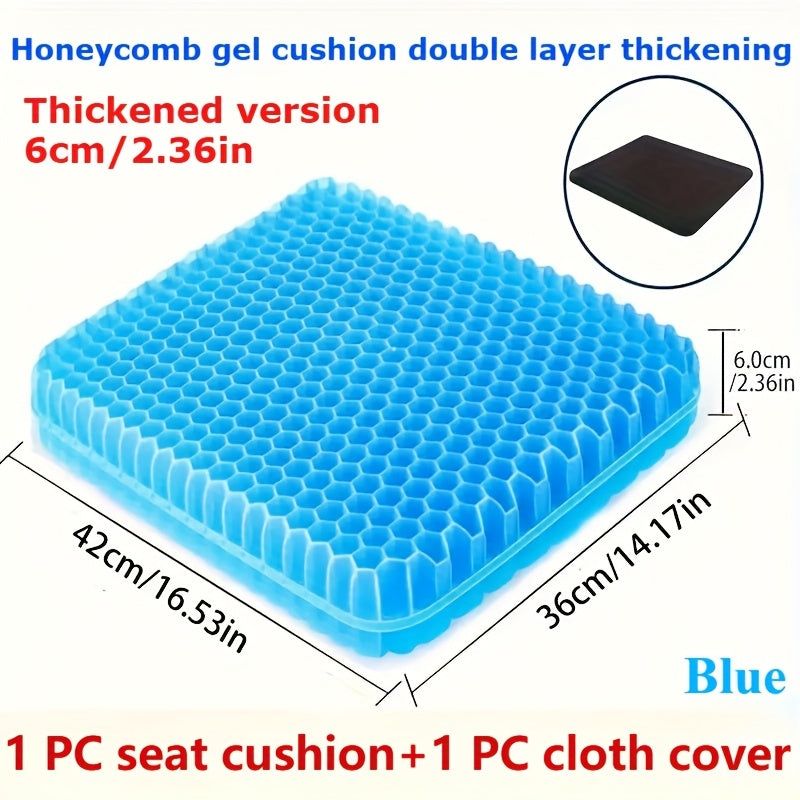 Ultra-Comfort Gel Seat Cushion for Office & Car — image 2
