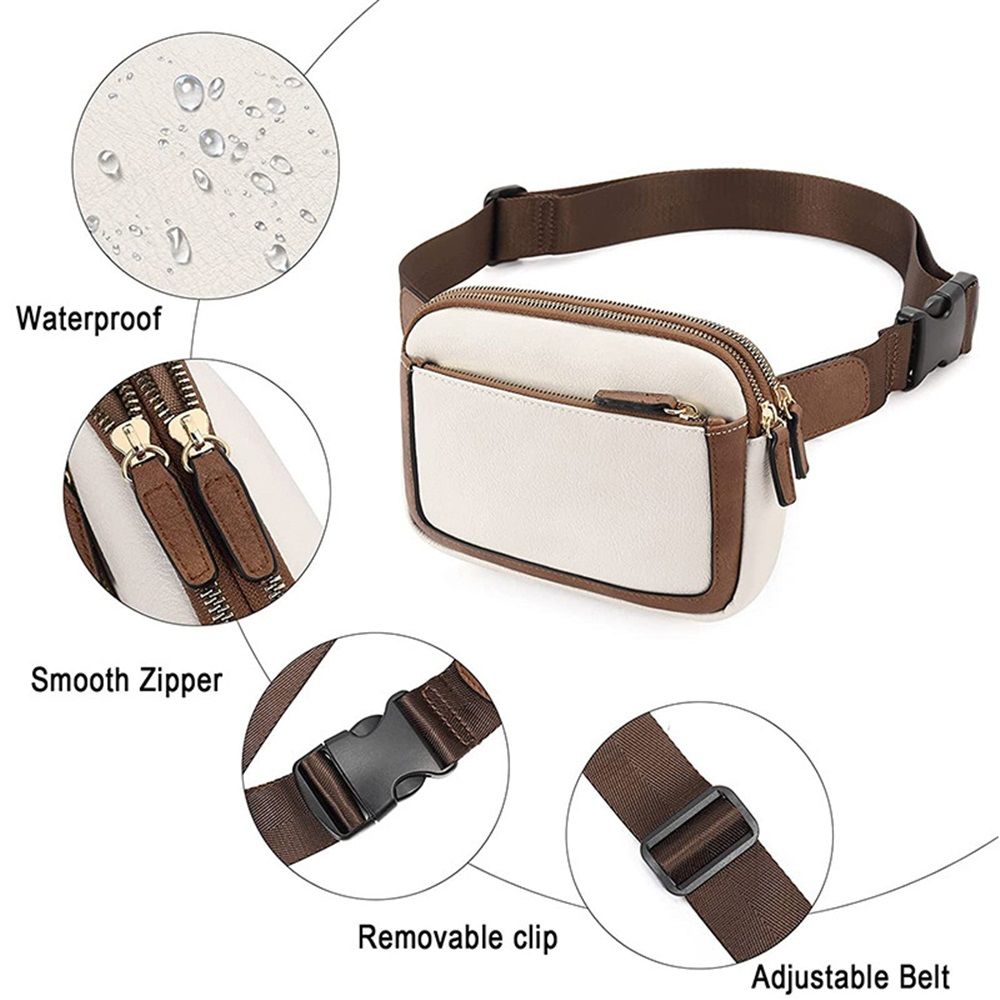 Belt Bag for Women, Mini Everywhere Crossbody Waist Bag Adjustable Strap, Vegan Leather Women's Pack โ image 2