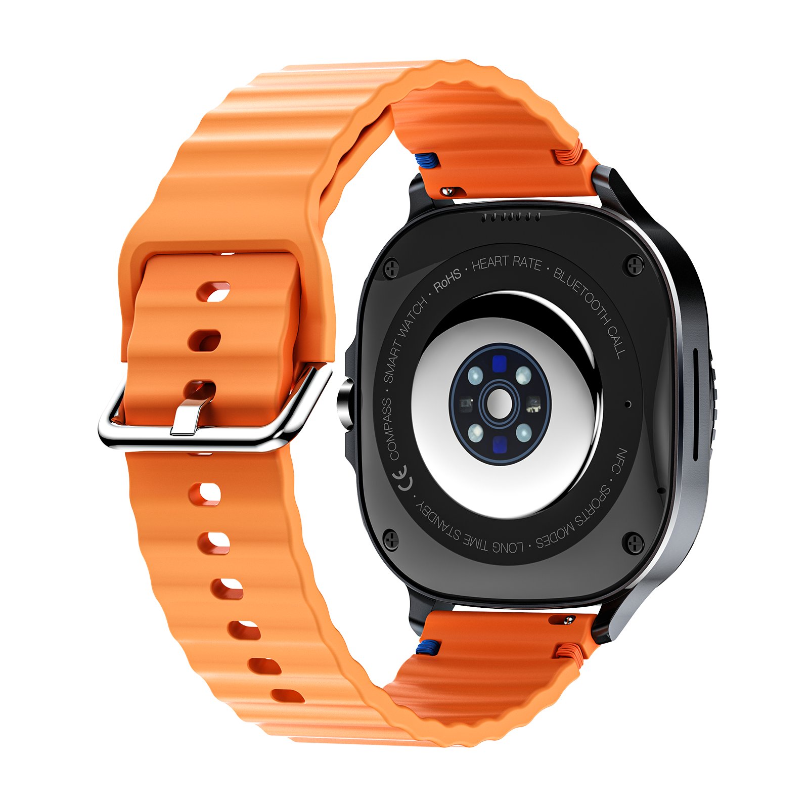 Watch8Classic-MA33 Fitness Smartwatch Bluetooth Call Waterproof Health Tracker for iPhone Android,Orange β image 4