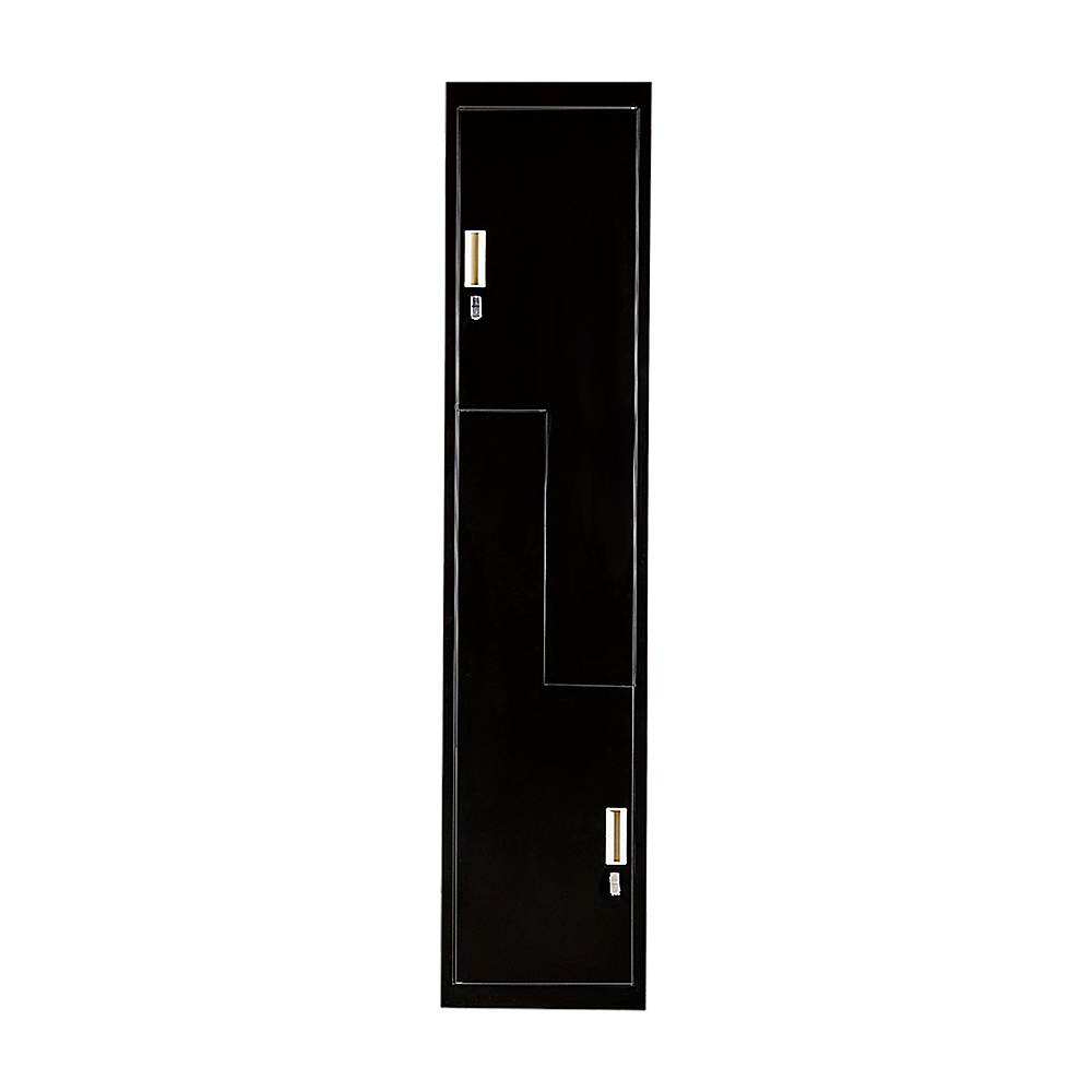 Black Two-Door L-shaped Office Gym Shed Storage Lockers — image 6