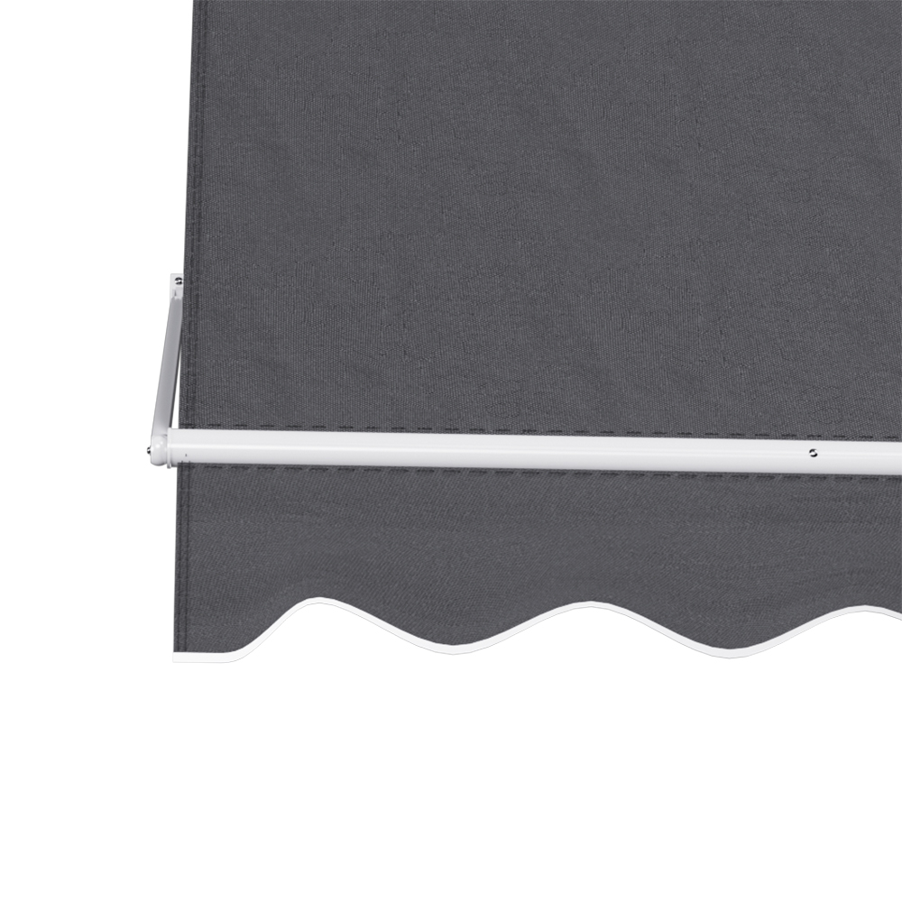 Instahut Retractable Fixed Pivot Arm Window Awning Outdoor Blinds 2.1X2.1M Grey โ image 4