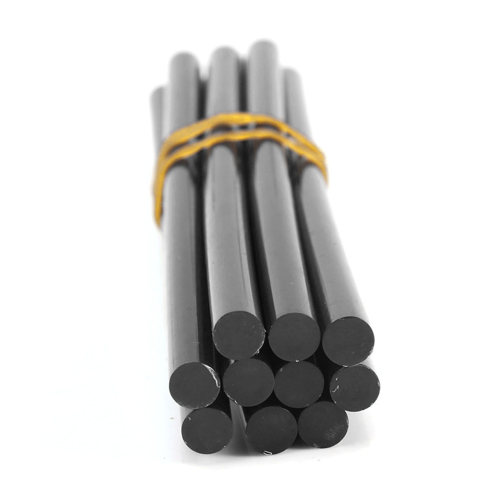 10pcs set 7 * 150mm Colorful Hot Melt Glue Adhesive Sticks for 20W Small Power Gun Black — image 3