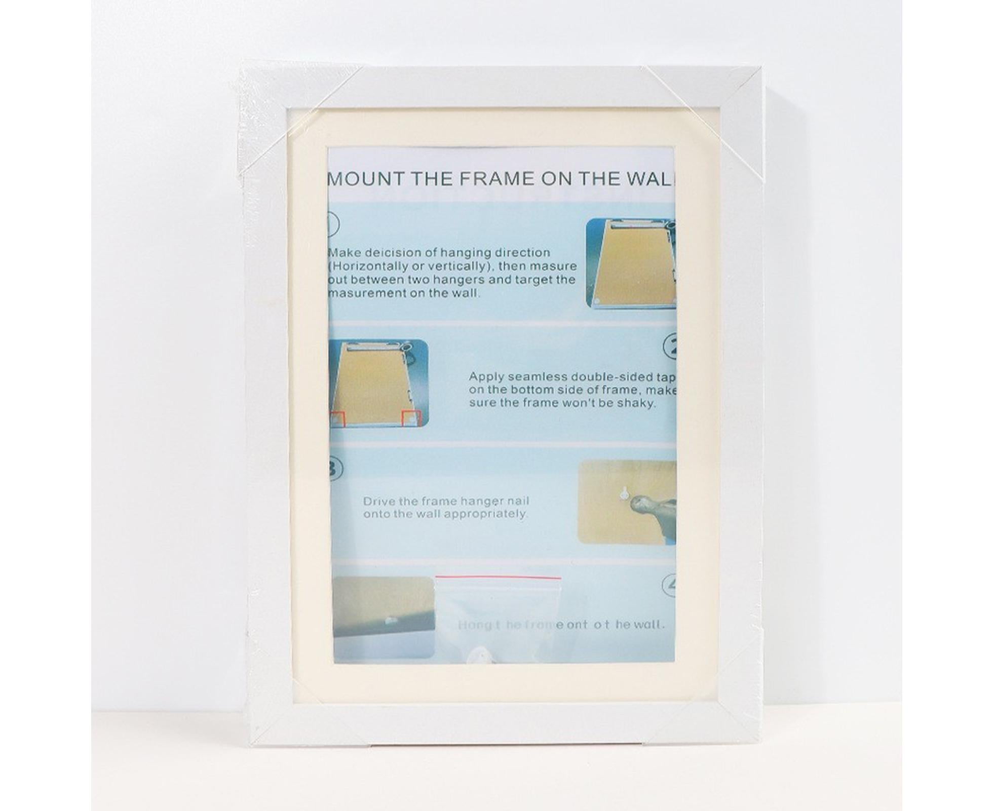 babies Artwork Frame Front Opening Picture Frame High Strength Easy Installation Artwork Craft Photo Frame Hanging Wall Decor - White — image 5