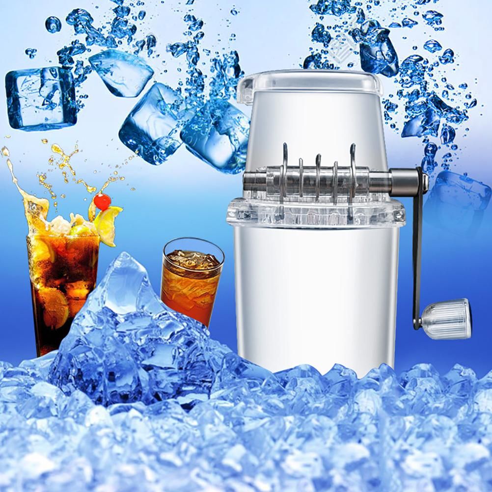 Manual Ice Crusher Portable Hand Crank Manual Household Ice Shaver Machine Kitchen Tool โ image 3