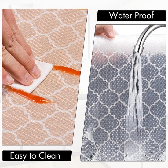Drawer Mat - Kitchen Cabinet Shelf Protector - Non-Adhesive, Waterproof EVA Drawer Mat, Easy to Cut to Size for Refrigerator, Cabinet or Chest of Drawers โ image 4