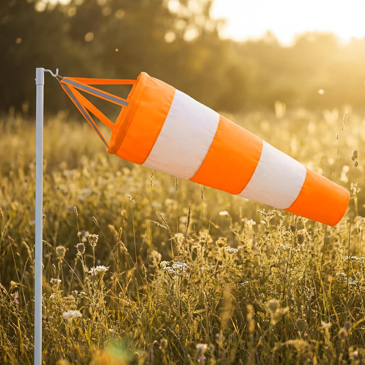Wind Socks for Outside, 30 Inch Heavy Duty Windsock Waterproof Rip-Stop Hanging Windsocks Wind Sock Direction Indicators with Reflective Belt for Flags — image 3