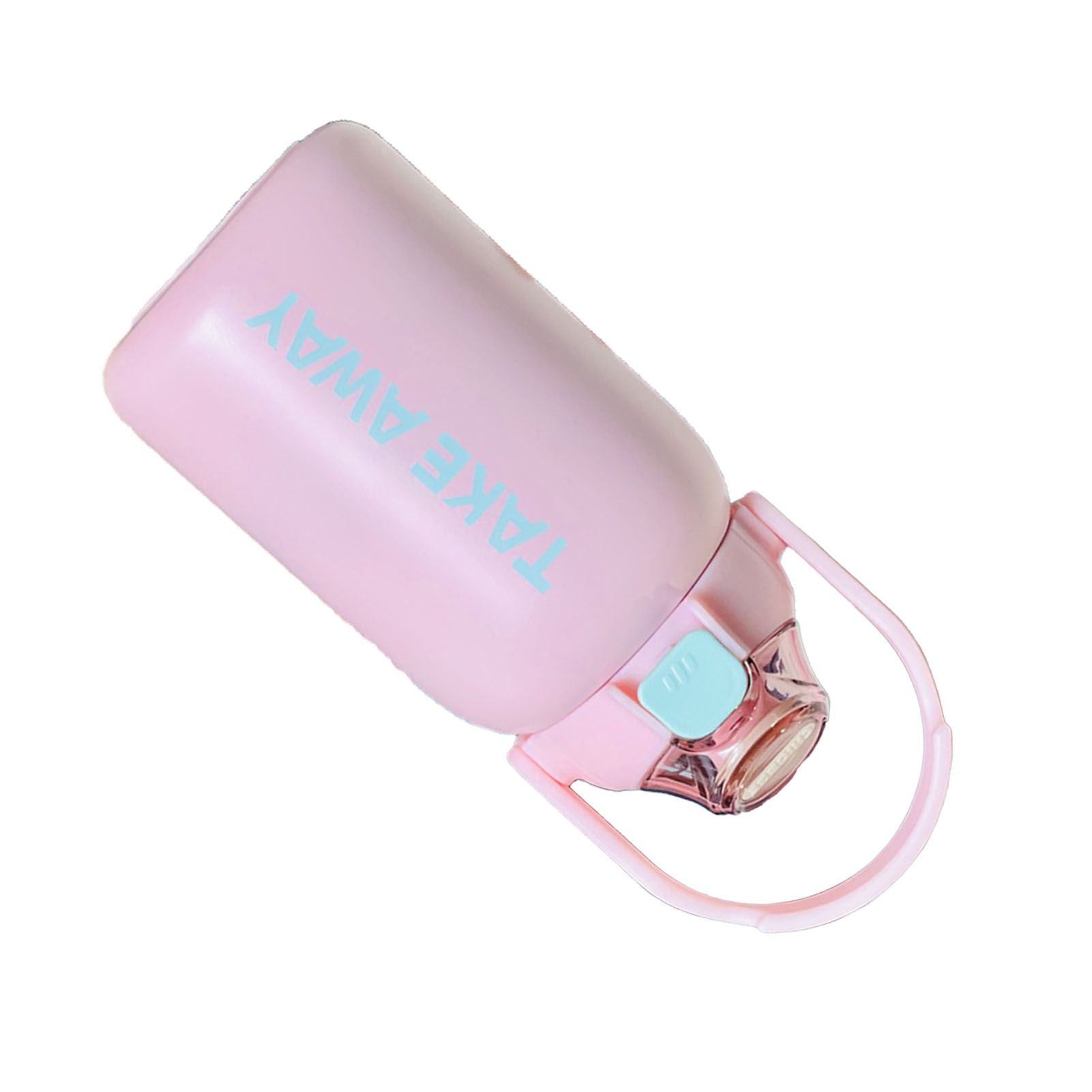 850ml Insulated Water Bottle Large Capacity with Bounce Cap Straw Winter Insulated Cup for Outdoor Pink — image 2