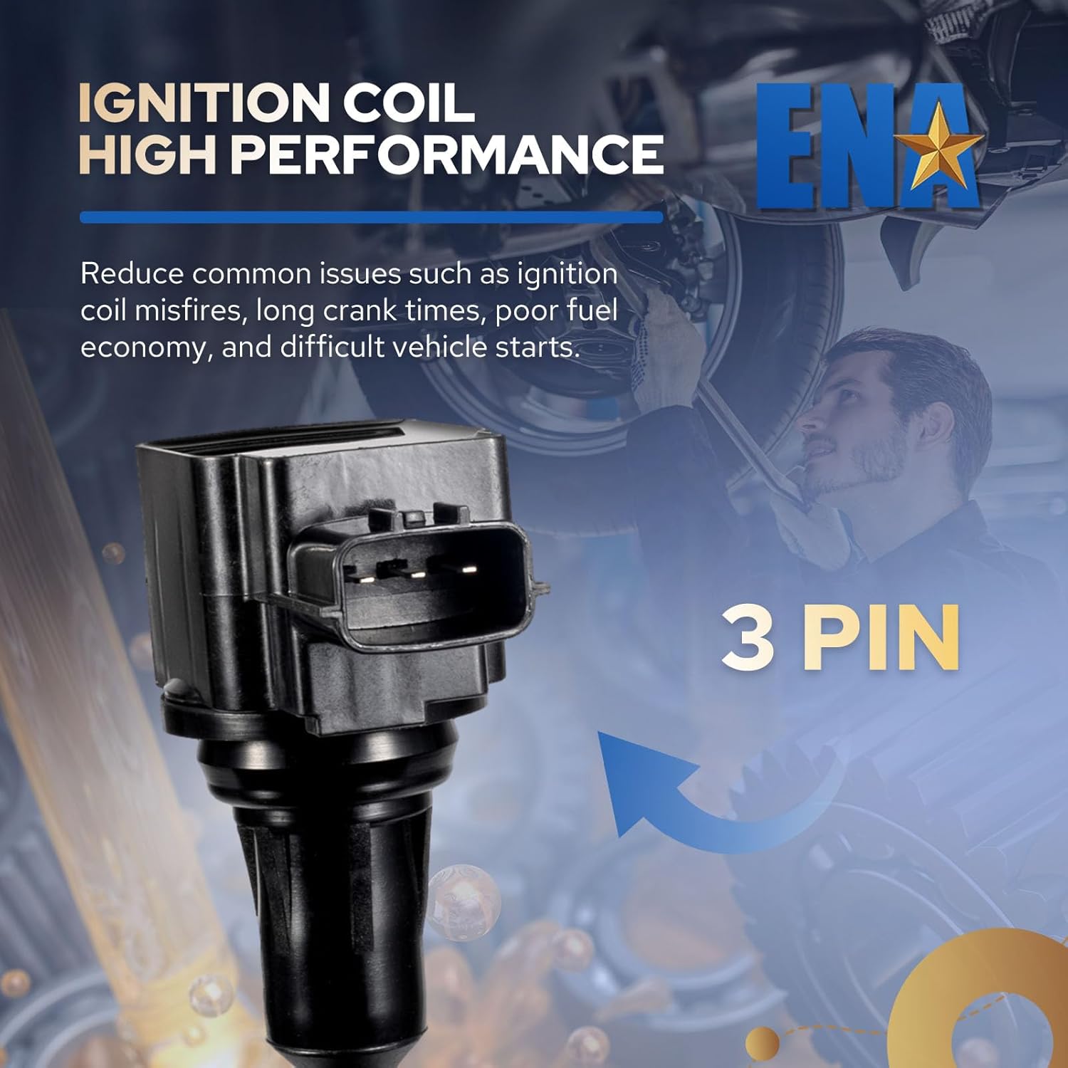 Set of 4 Ignition Coil Pack 2007 2008 2009 2010 2011 2012 Compatible with Nissan Altima Versa Sentra Cube Rogue Frontier 2013 2014 2015 Infiniti M56 FX50 QX60 โ image 4