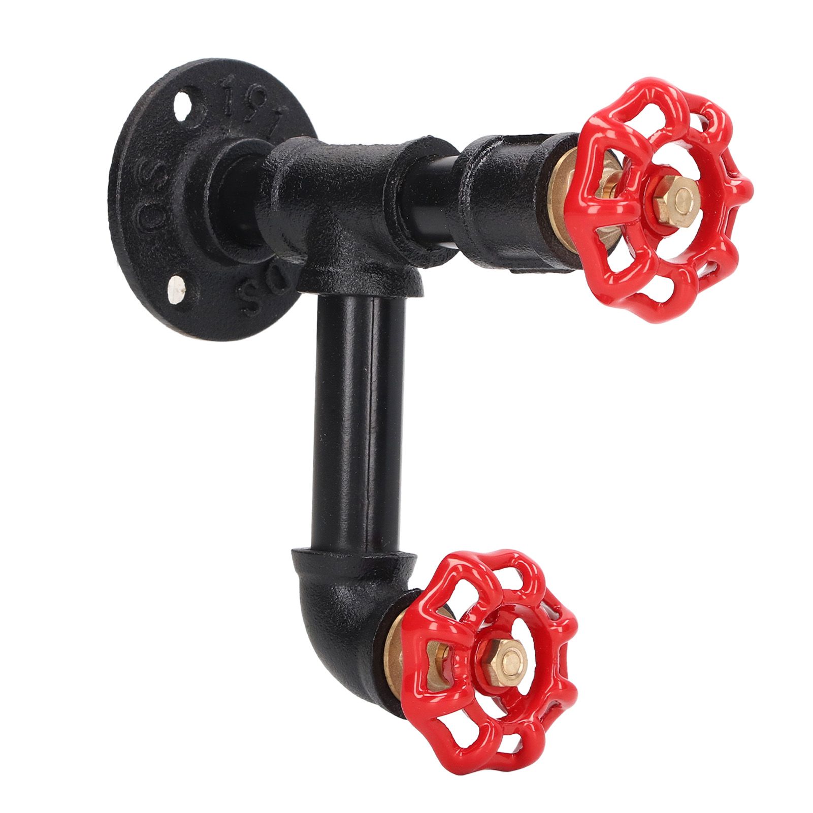 Industrial Pipe Coat Hook Rack Heavy Duty Rustic Hat Robe Towel Wall Mounted Holder Hanger Type C — image 2