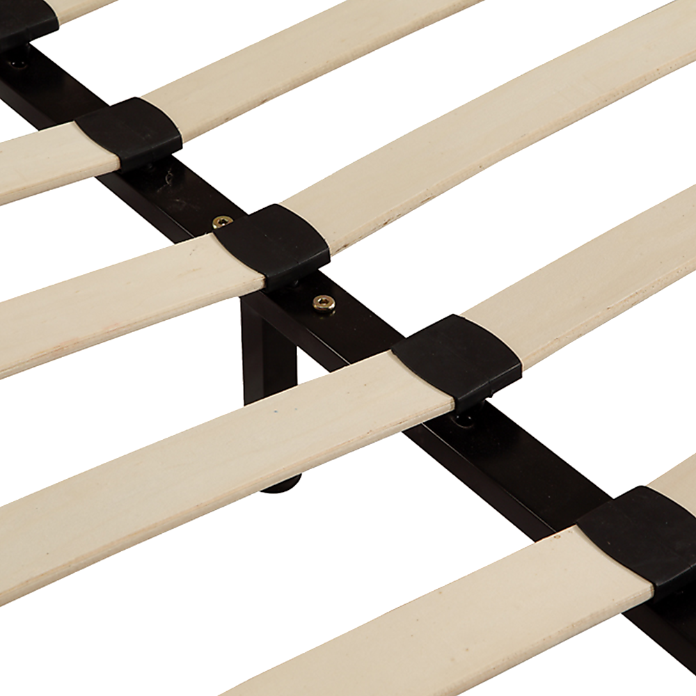 Queen PU Leather Bed Frame Black โ image 4
