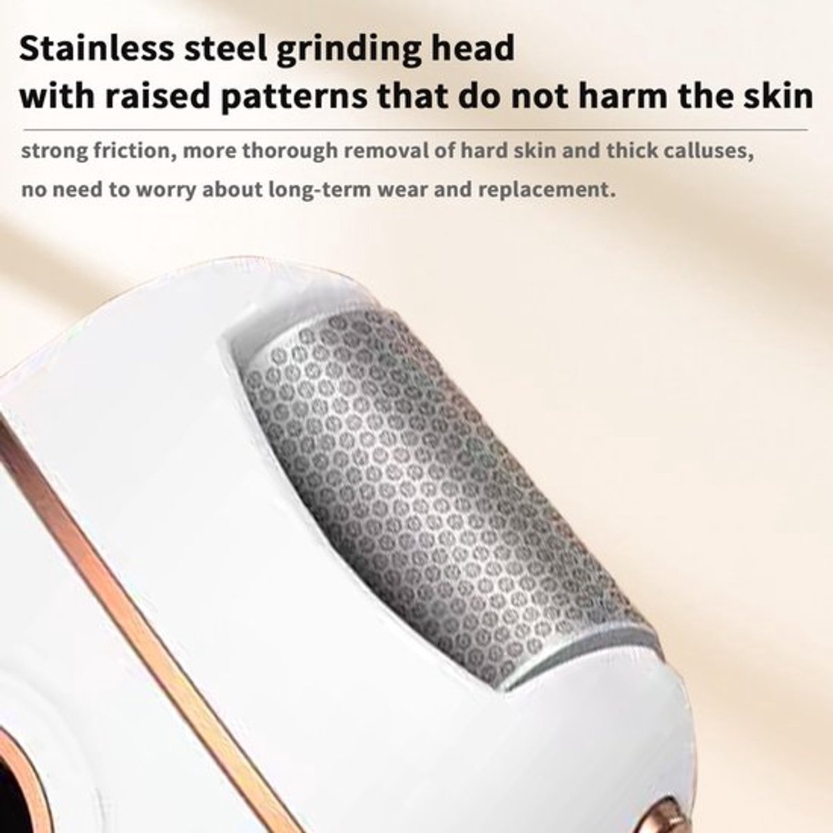 Electric Foot File - Removes Calluses and Dead Skin - Powerful Exfoliation - Built-in LED Light - Regenerative Exfoliation - Removes Calluses and Hard Skin — image 5