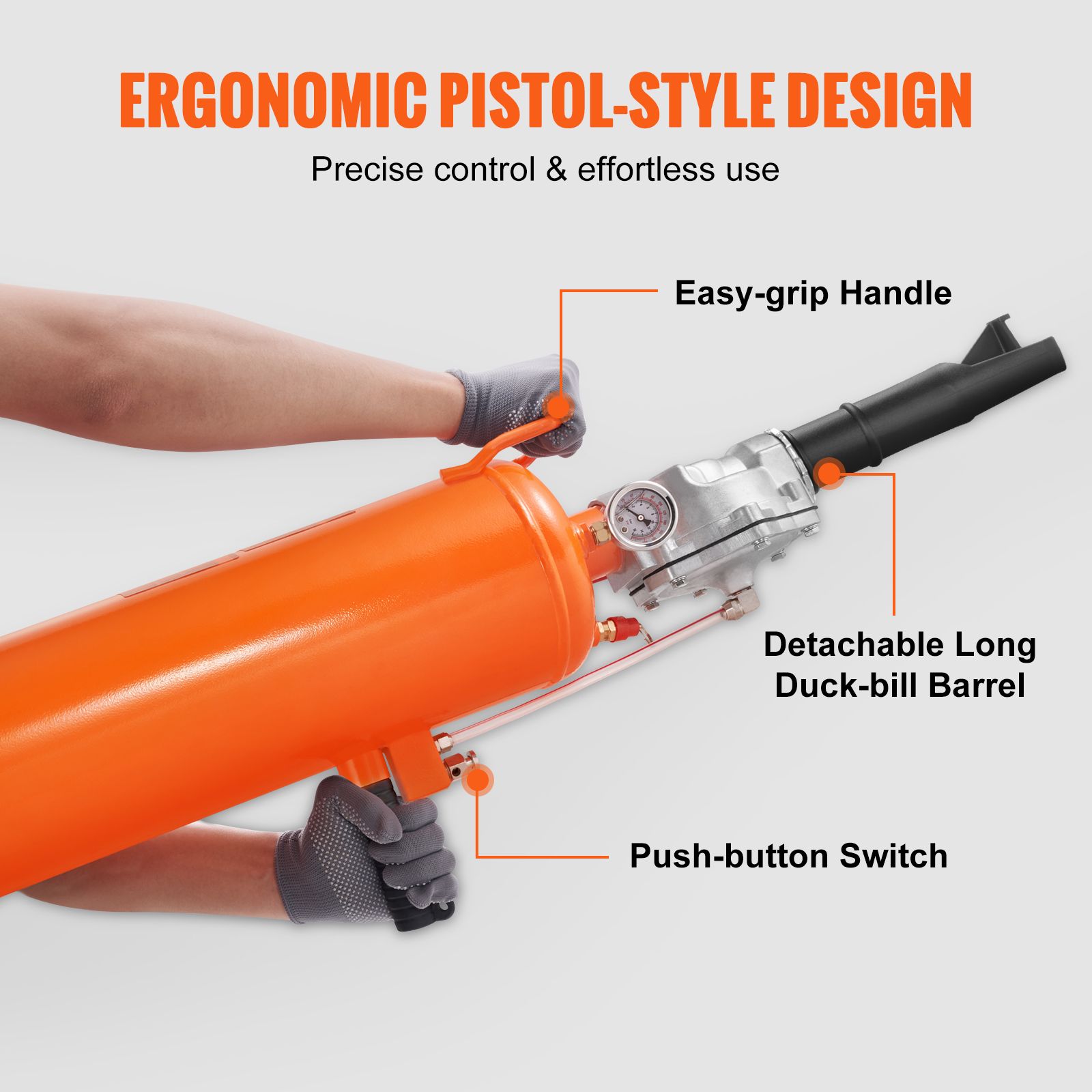 Tire Bead Seater, 2.1 Gal/8 L Air Tire Bead Blaster, 120 PSI Handheld Bead Bazooka, Upgraded Portable Tire Inflator Tool, 85-116 PSI Operating Pressure for โ image 5