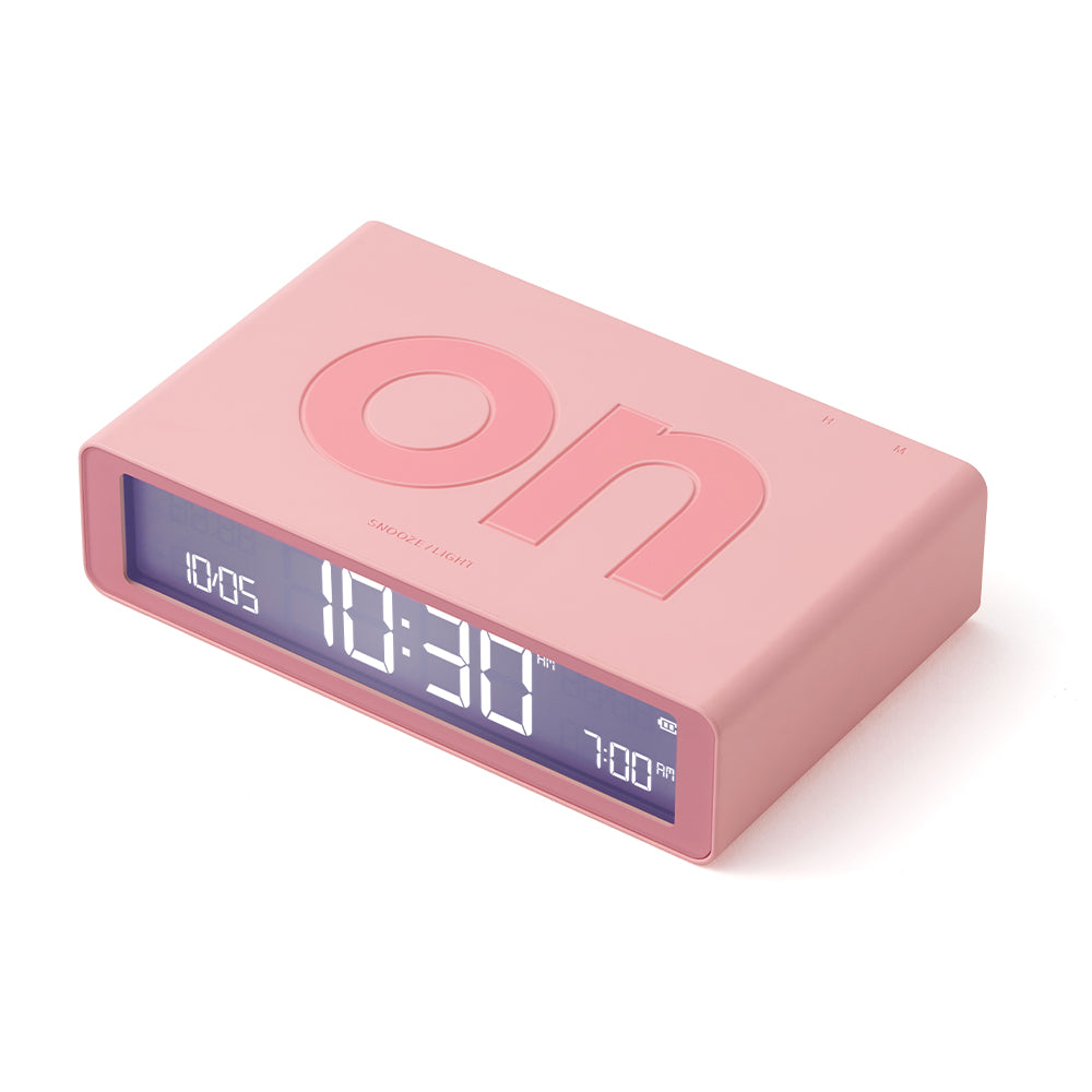 Lexon Flip Classic Reversible Alarm Clock - Pink — image 2