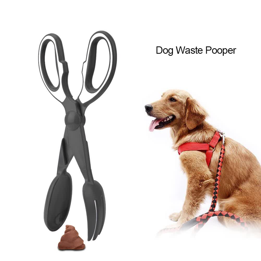 2 Pcs Pink Pet Poop Scooper with Long Handle - Durable Plastic Waste Picker for Dogs and Cats — image 3