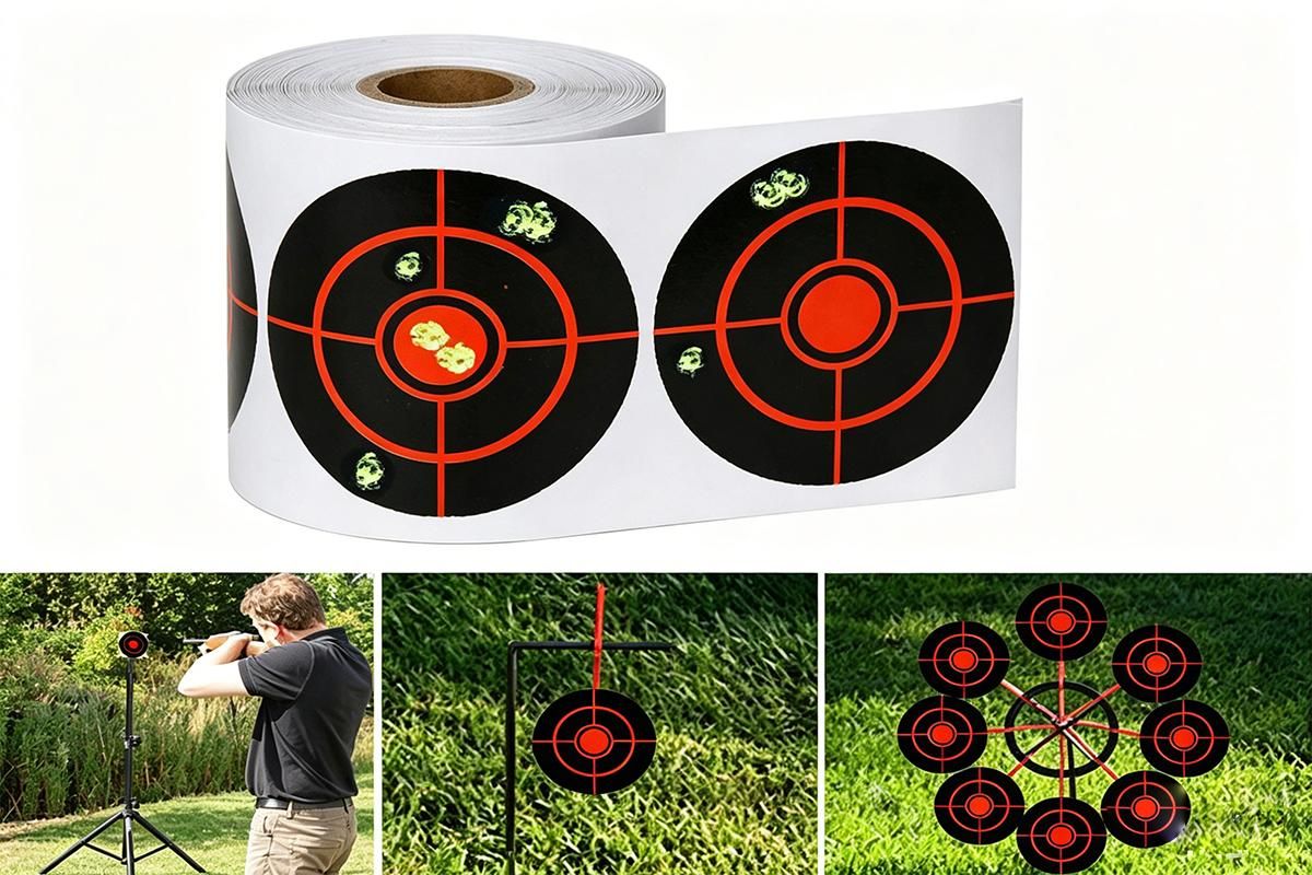 250X/Roll Shooting Target Self Adhesive Targets Splatter Reactive Target Sticker — image 4