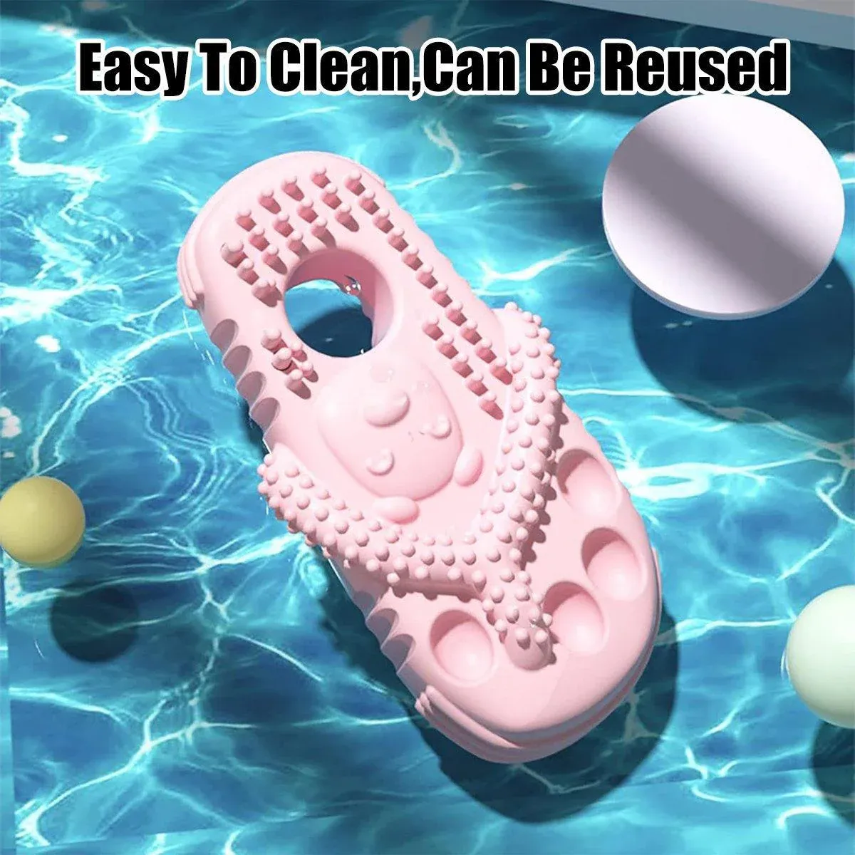 Pet Dog Chew Toy Slipper Shape Teething Durable Puppy Play Training - Blue โ image 6