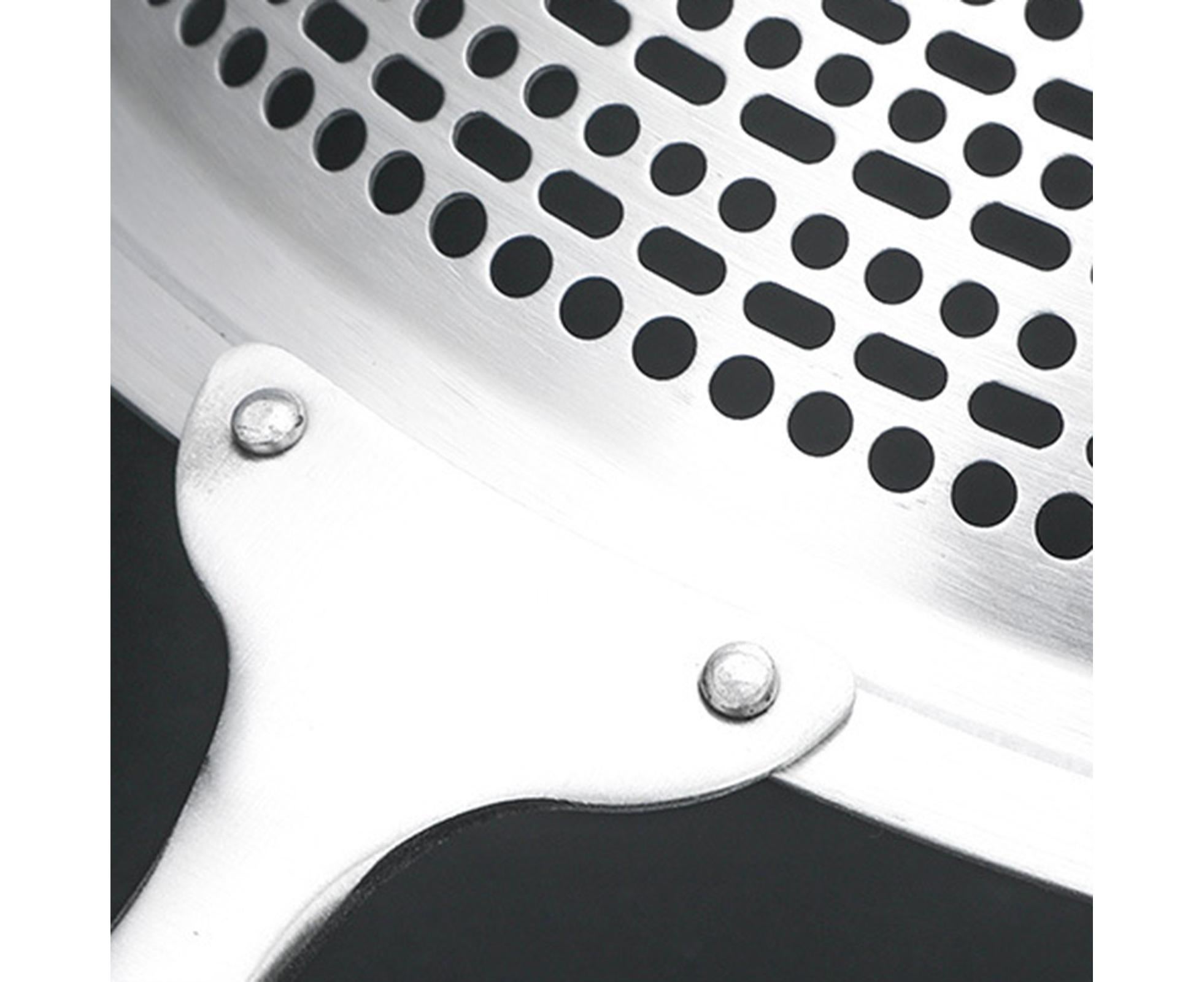 Colander Spoon Anti-scald Handle 304 Stainless Steel Strainer Scoop-L โ image 4