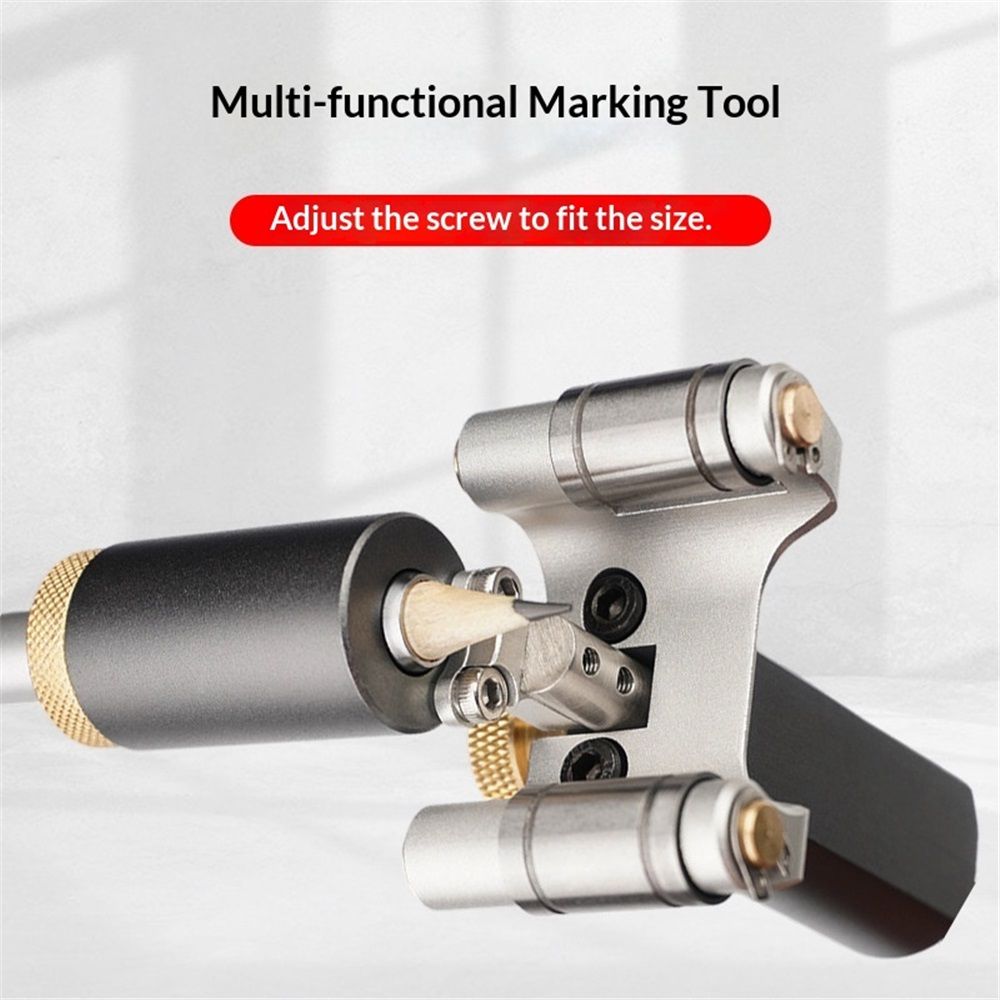Marking Gauge, 2‑in‑1 Woodworking Scribe Scriber Multi‑Function Line Maker Measuring Tools Sliding Mark Scraper — image 4