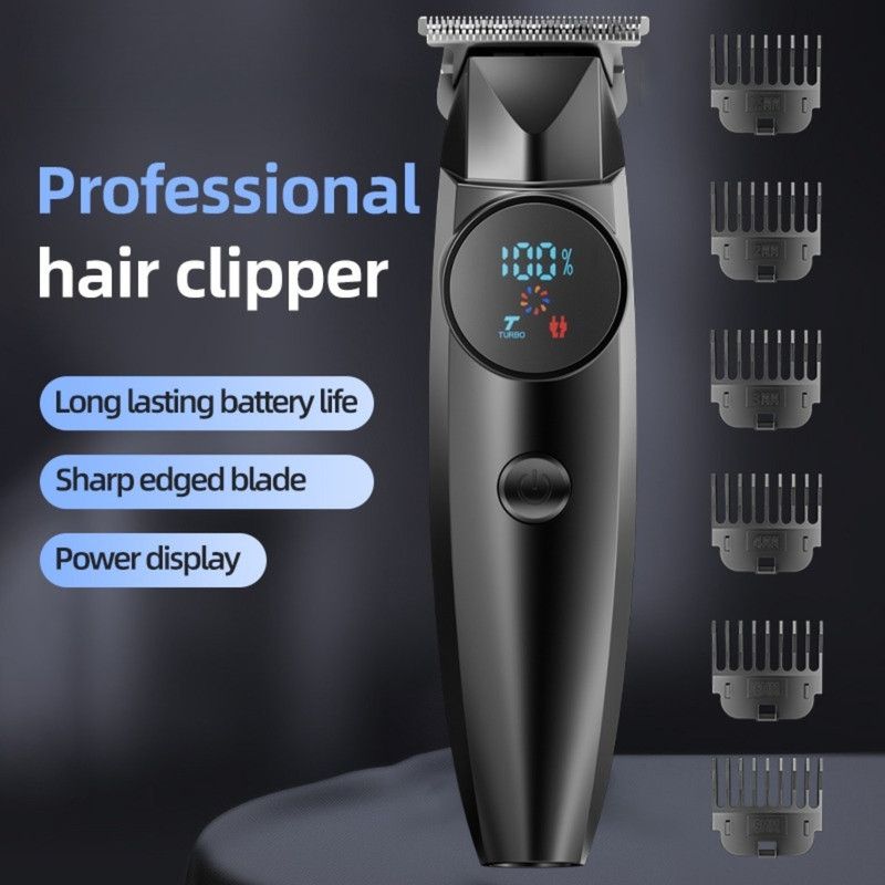 Professional Electric Hair Clipper, Type-C Rechargeable Hair Trimmer for Salons, Home Use, Adults & Kids—Black — image 6