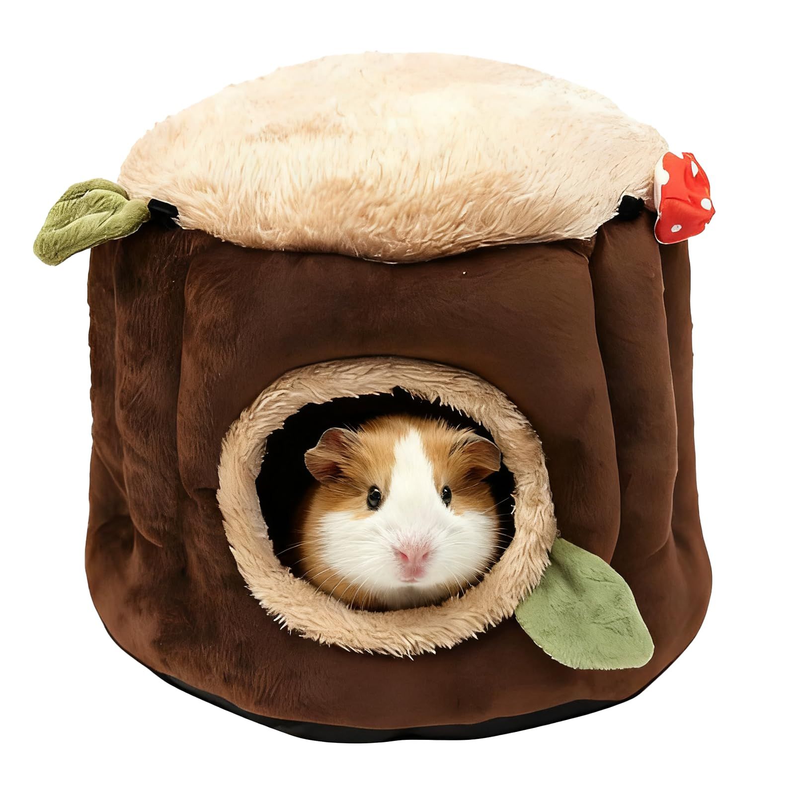 Guinea Pig Hamster Bedding or Hideout for Mouse Mice Rat Ferret Bunny Fluff Bedding Bed House Cage Accessories, (S)