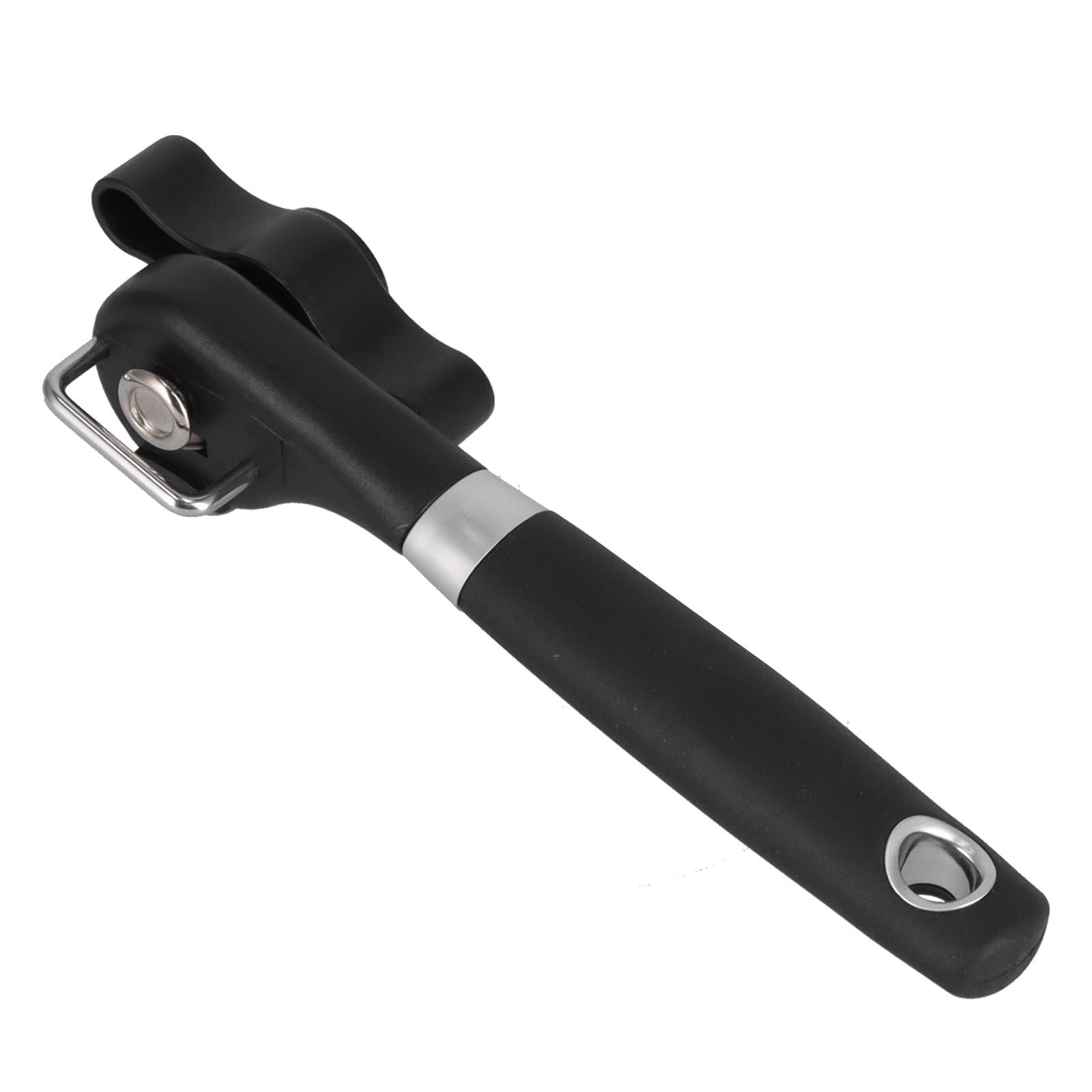 Manual Can Opener Stainless Steel Bottle Opener with Smooth Edge and Non Slip Handle Black for KitchenStraight Handle K3 โ image 6