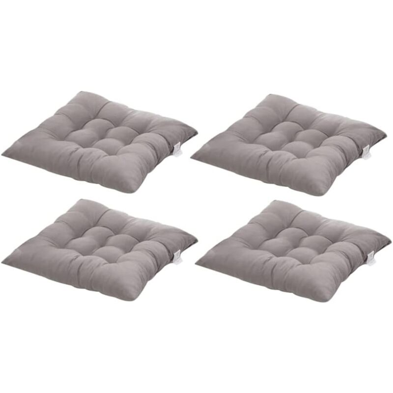 Square Chair Cushions 40 × 40 Quilted Carpet Home Decor Colorful Comfortable Indoor Outdoor Gray — image 4