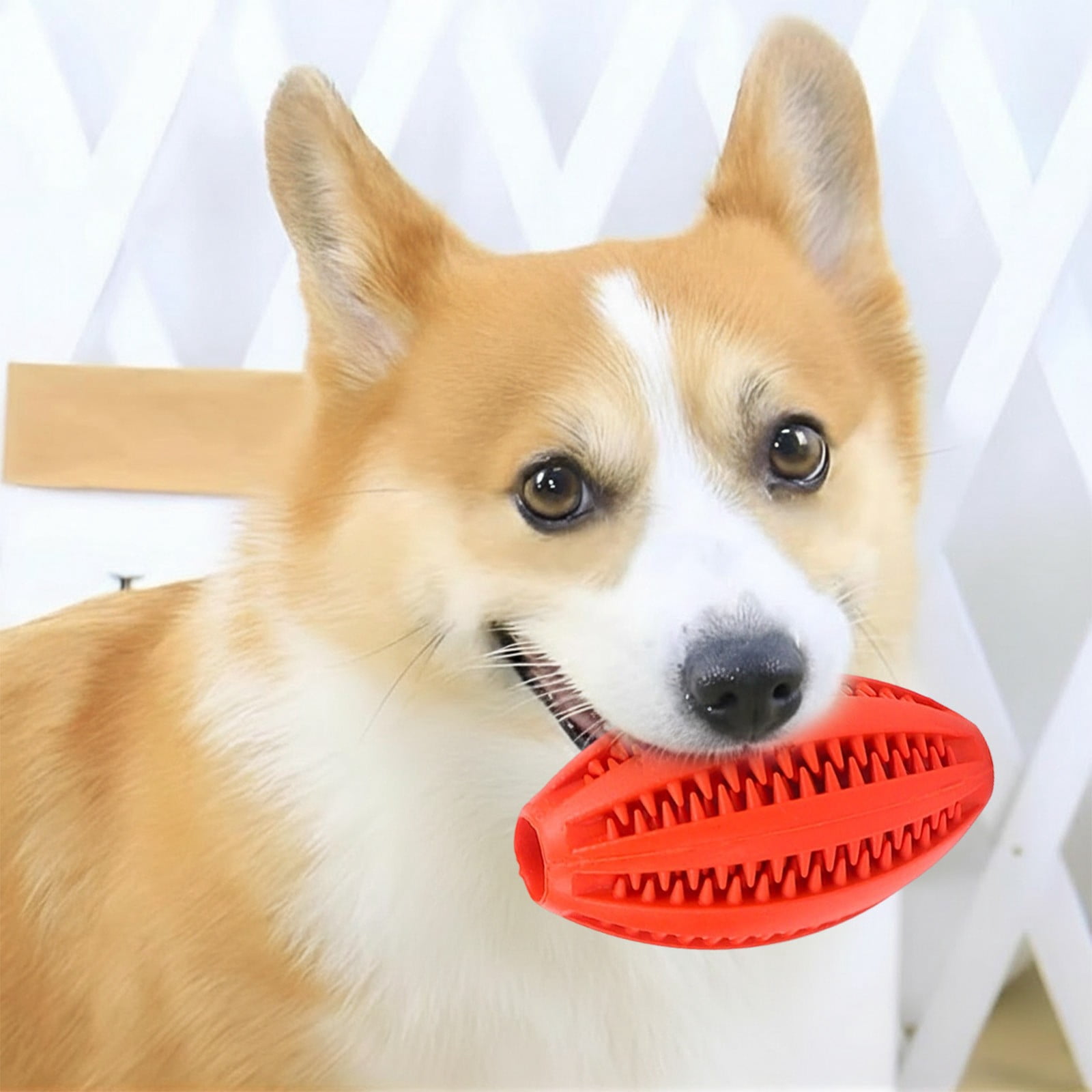 Pet Toy Ball Dog Puzzle Toy 1 Pack Interactive Dog Toys for Dispensing Puppy Toys for Teething Puppy for Teeth/Slow Feeder/Iq Training/Playing, Yellow Red — image 5