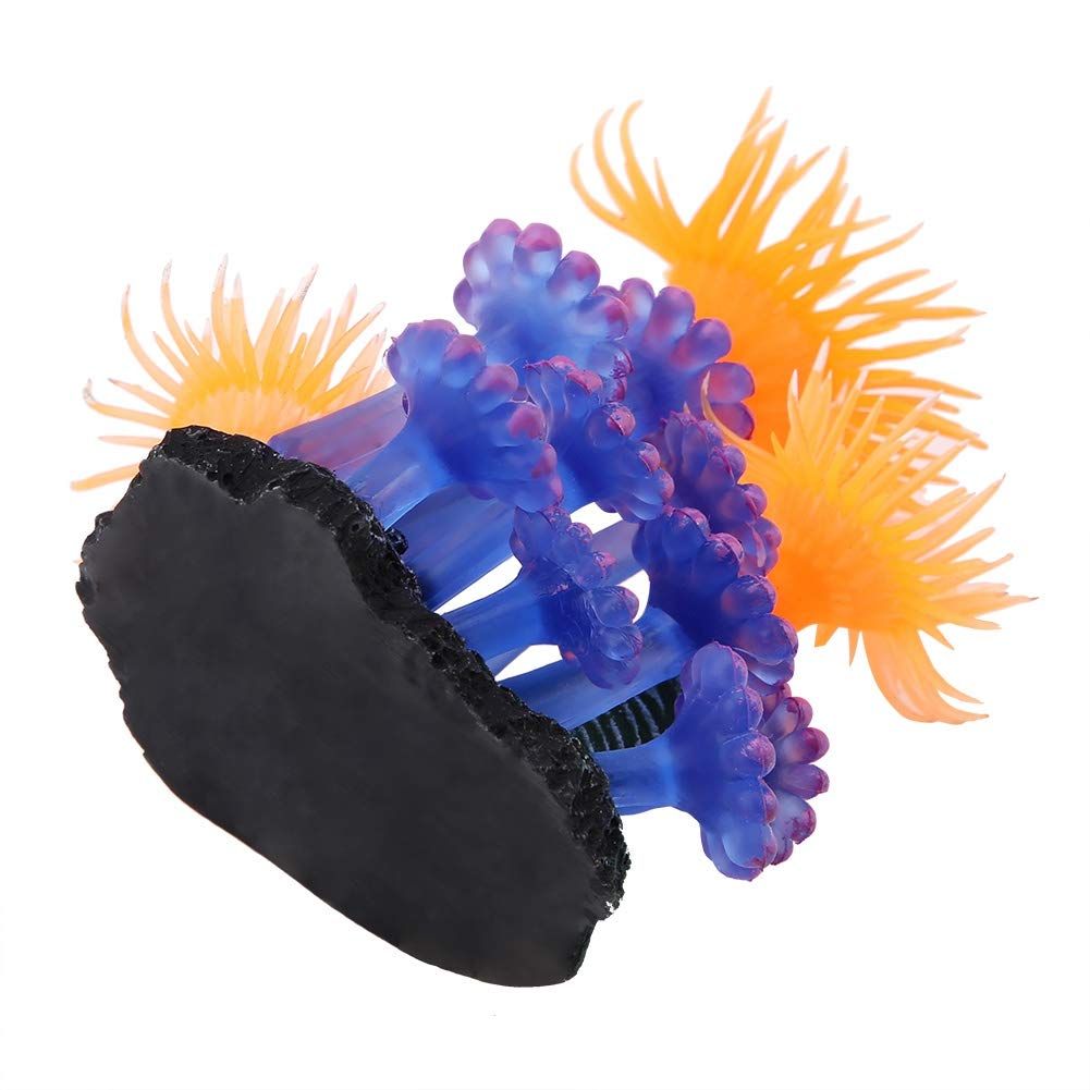 Artificial Coral Aquarium Fish Tank Simulation Silicone Plants Flower Plastic Soft Sea Anemone Landscape Decoration — image 2