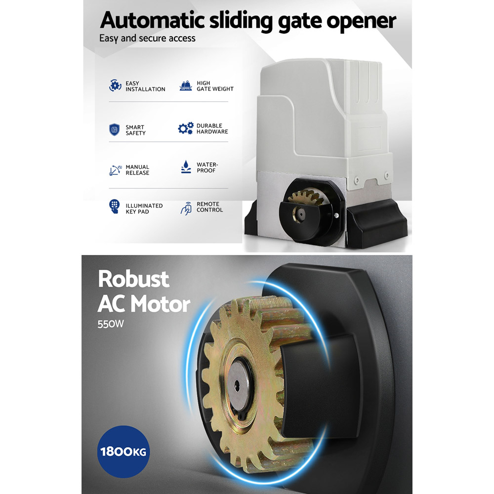 LockMaster Automatic Sliding Gate Opener Kit Keypad 6M 1800KG โ image 4