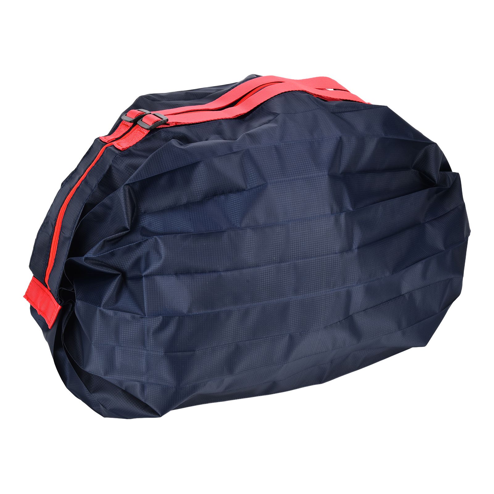 Stylish Reusable Shopping Bag Oxford Cloth Portable Foldable High Capacity Shoulder Bag Waterproof ToteDark Blue โ image 2