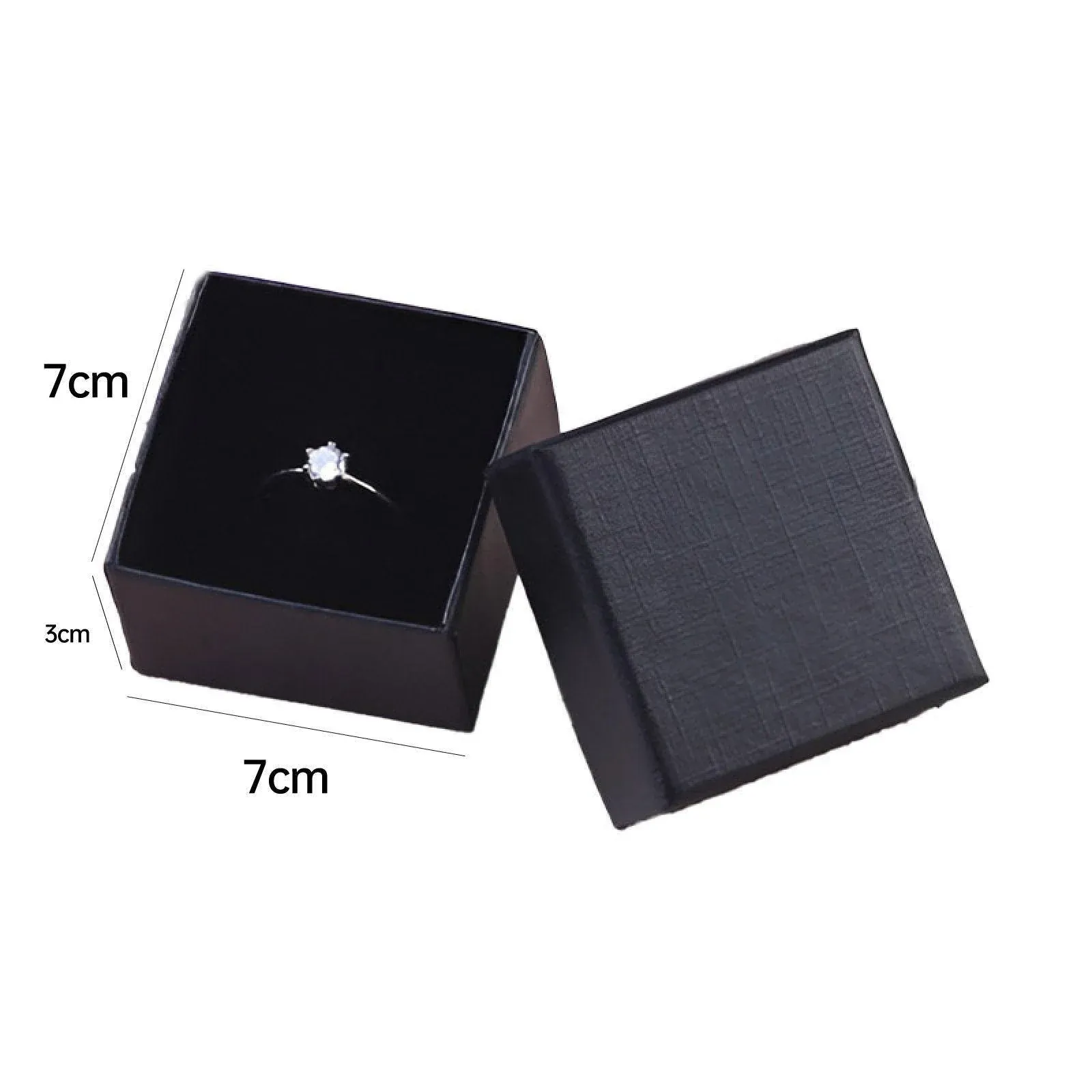 20pcs Ring Earring Gift Boxes Small Jewelry Packaging Storage Case Organiser - Green — image 4
