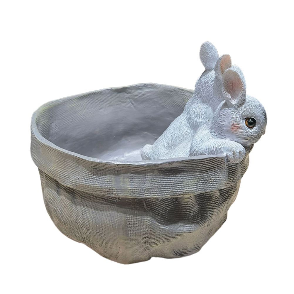 Rabbit Flower Pot Succulent Planter Garden Pots Bunny Decorative Flower Pot Animal Shaped Planter Pots Art Decorations โ image 3