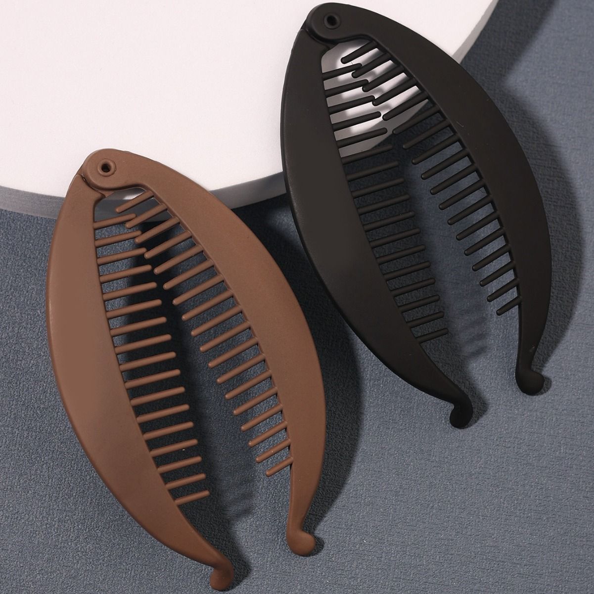 3PCS Banana Clips Hair, Matte Banana Hair Clips for Thick Hair Thin hair, Medium Strong Hold Ponytail Bun Holder — image 3