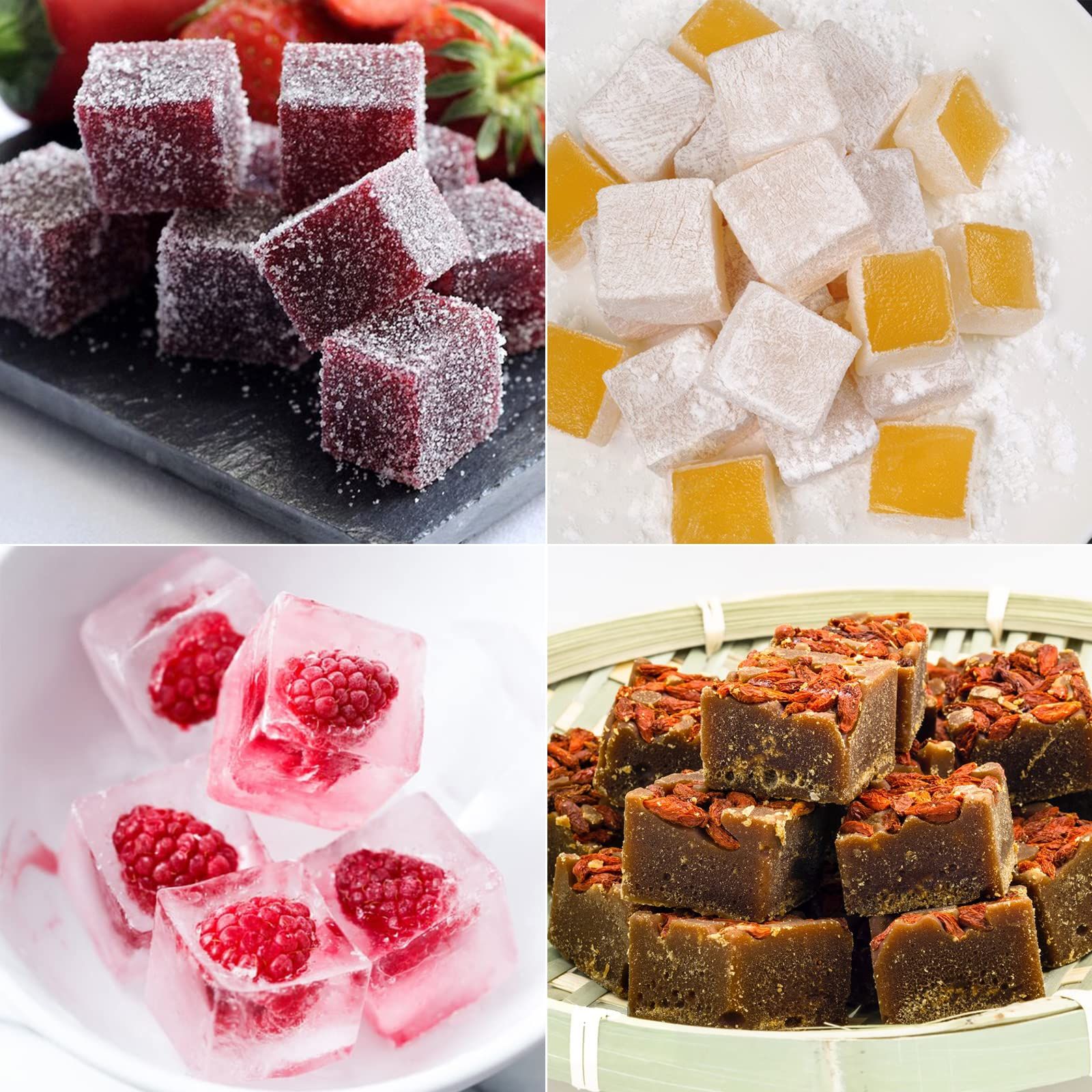 2 Pack Caramel Square Candy Molds Silicone 40 Cavities Silicone Chocolate Molds Mini Cubes Mold for Hard Candy, Ice Cubes โ image 2