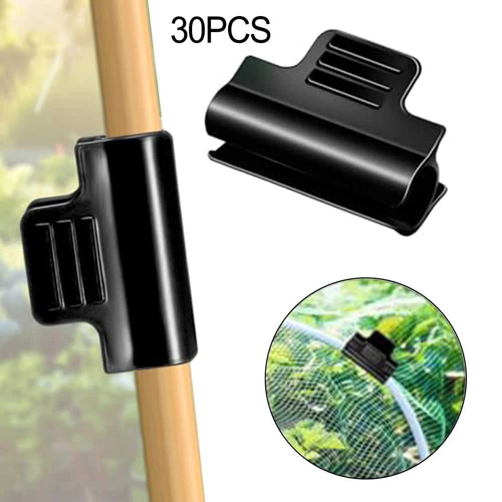 30pcs Greenhouse Pipe Clamps Garden Hoop Raised Bed Plant Clip Row Cover Support Smile Home — image 6