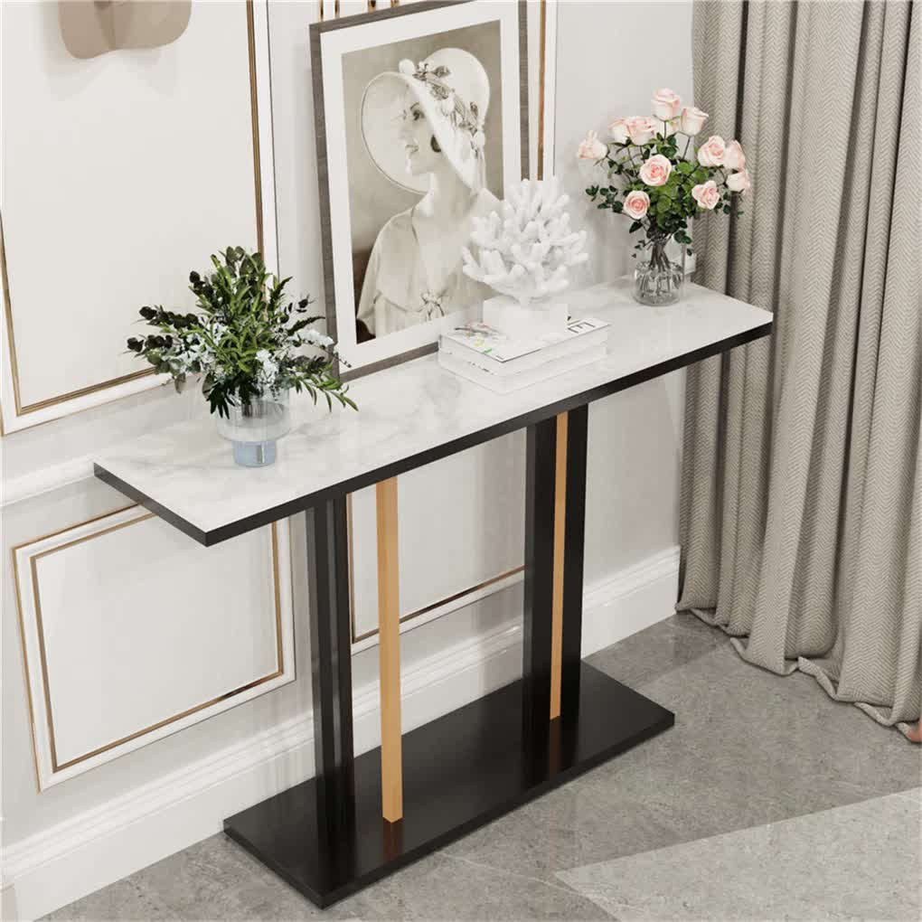 Heavy Duty Marble Entry Console Table Extra Large Sofa Table Accent Furniture โ image 3