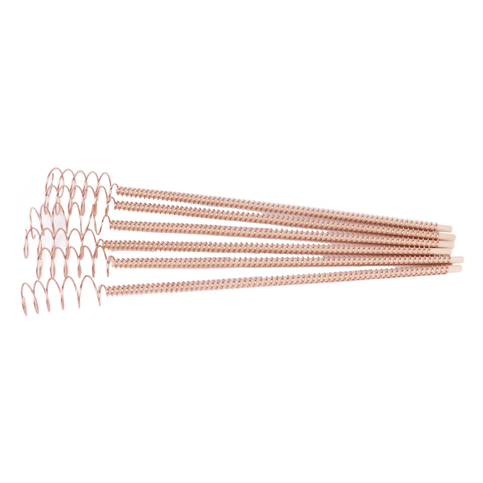 6PCS Electroculture Plant Stakes 12 Inch Natural Wood Stake Wrapped with Pure Copper Coil Gardening Antennas for Growing Garden Plants Vegetables — image 5