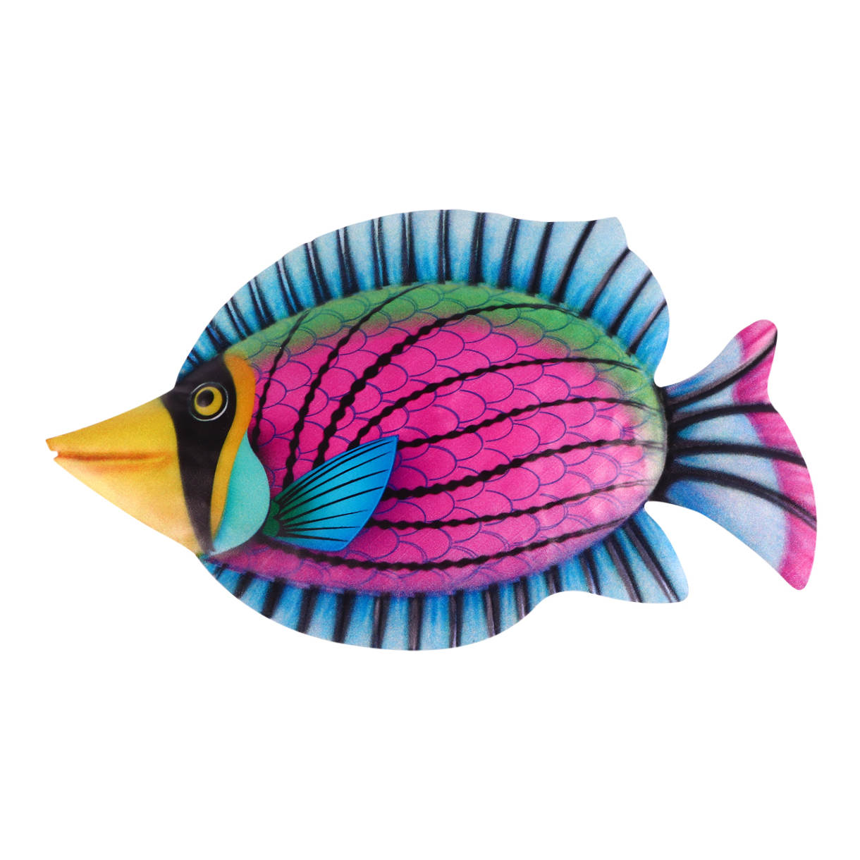 Purple Iron Fish Wall Decor for Contemporary Home Decoration Easy to Hang Indoors Outdoors 7.5 Inches โ image 5
