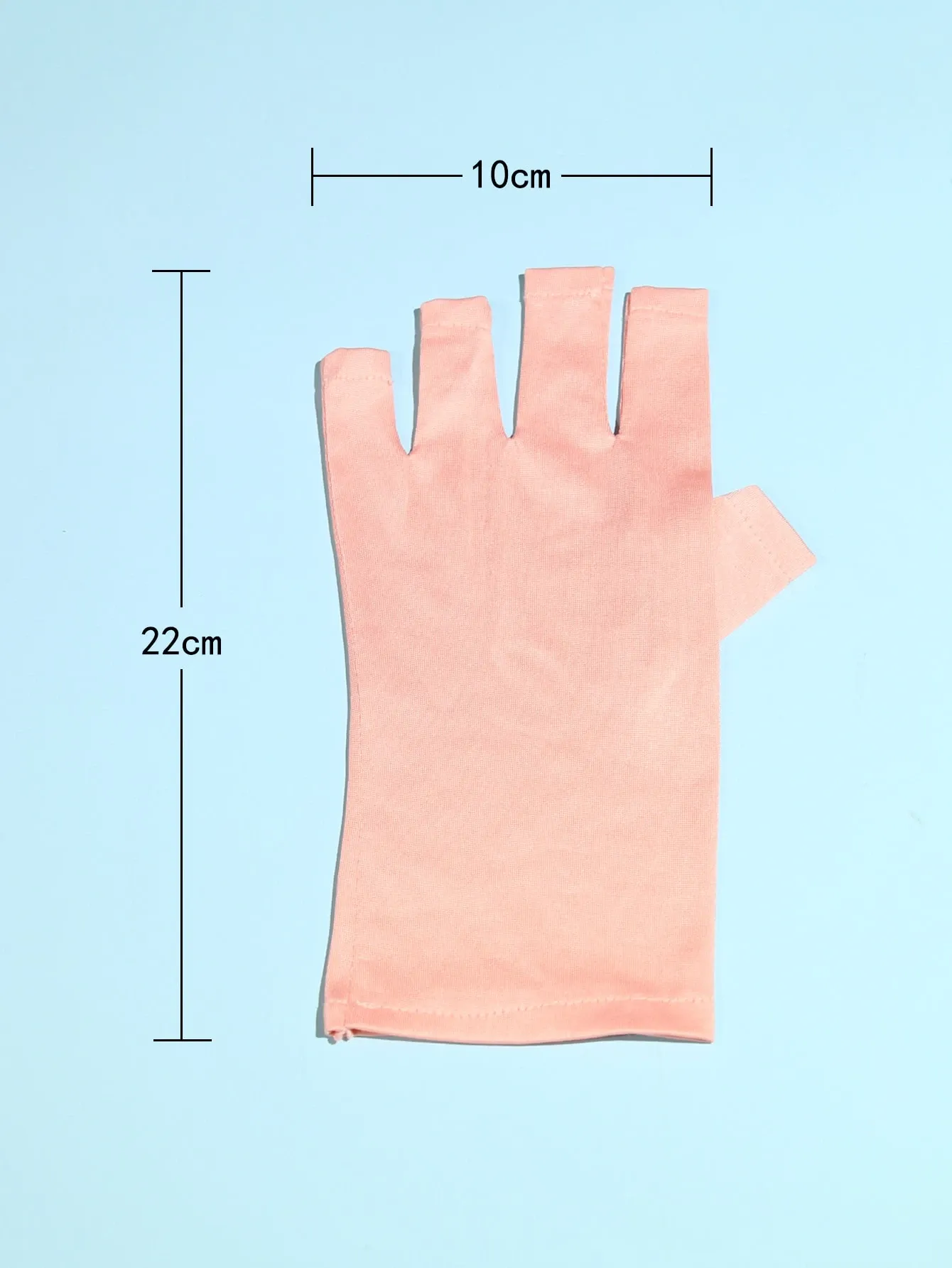 1pair Nail Art Gloves UV Protection For Gel Curing Lamp Manicure Tools Nail Supplies For Press On Nails Art Kit Pink โ image 3