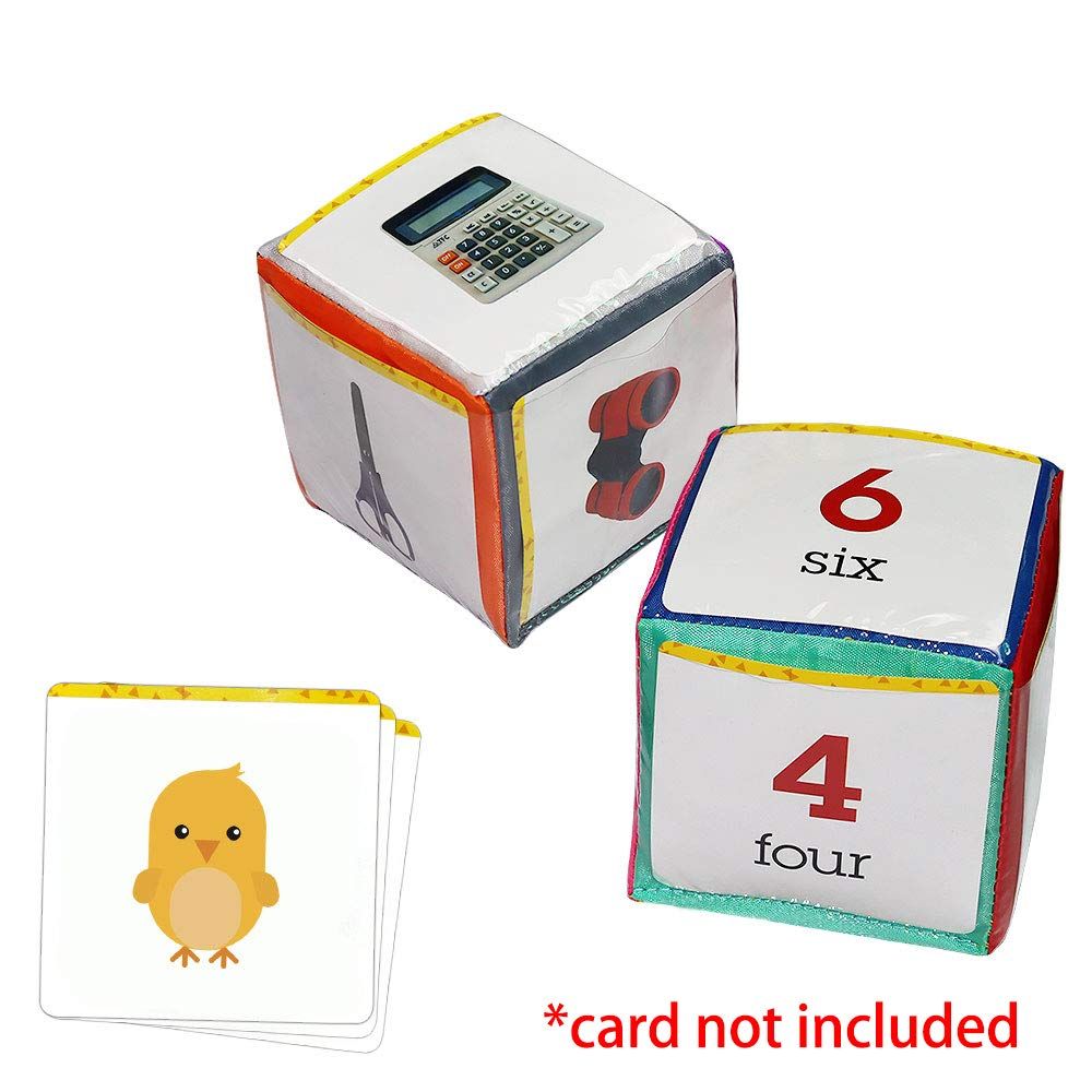 Playing Game Dice Soft Foam Cubes, Set of 2 Learn Pocket Cubes, Ages 3 Years and Up and surface washable โ image 3