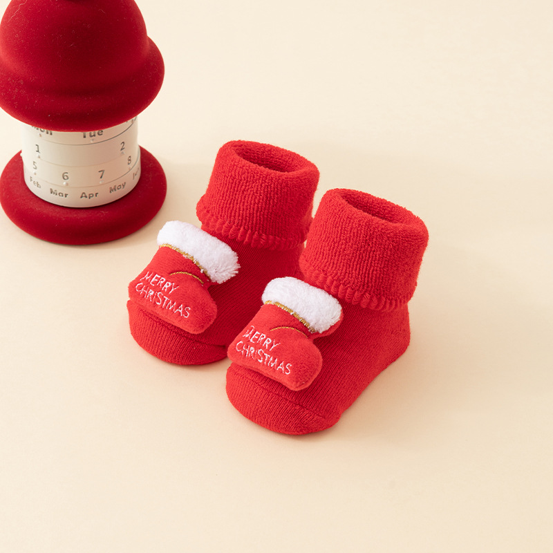 Baby Christmas Socks - Non-Slip Baby Socks - Warm House Socks - First Christmas - Santa Claus - Reindeer - Christmas Tree - Christmas Boots - Winter Booties โ image 6