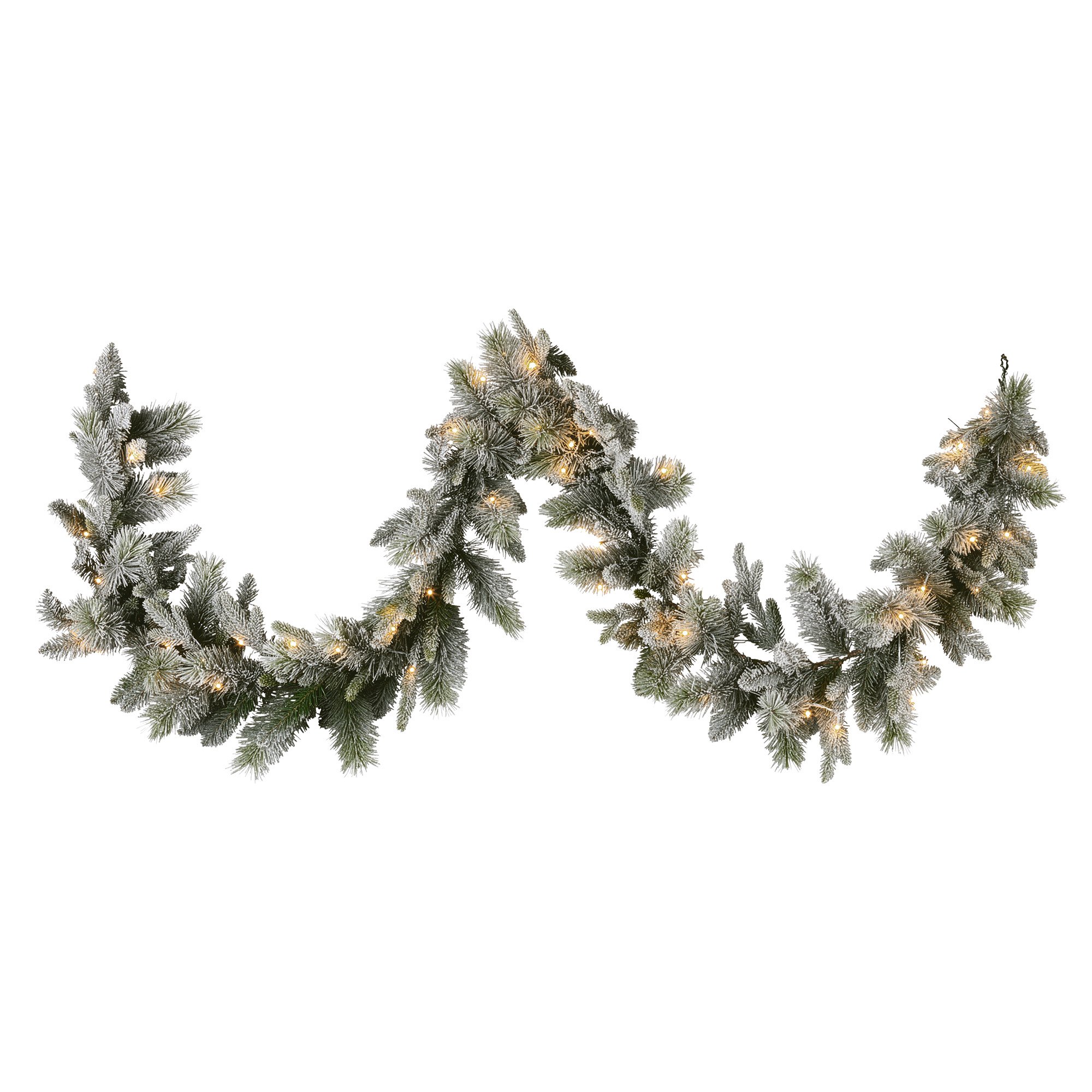 Christabelle 2.7m Christmas Garland Snowy with LED Lights Stamford Spruce Tree Decoration Ornament โ image 3