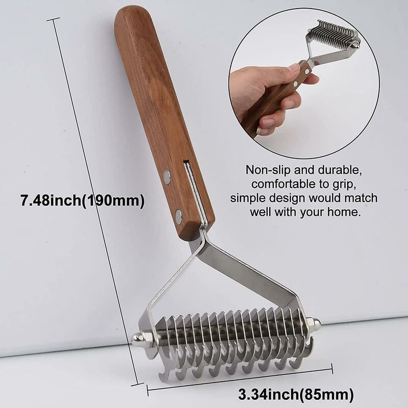 Coat King Heavy Duty Dog and Cat Deshedding Brush Grooming Comb Rake Significantly Reduces Shedding โ image 5