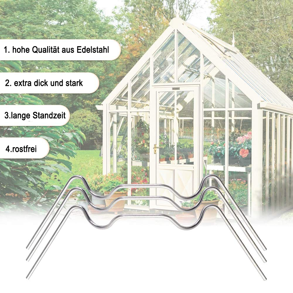 Greenhouse Clamps, 50-pack, greenhouse clamps, stainless steel W-clamps โ image 3