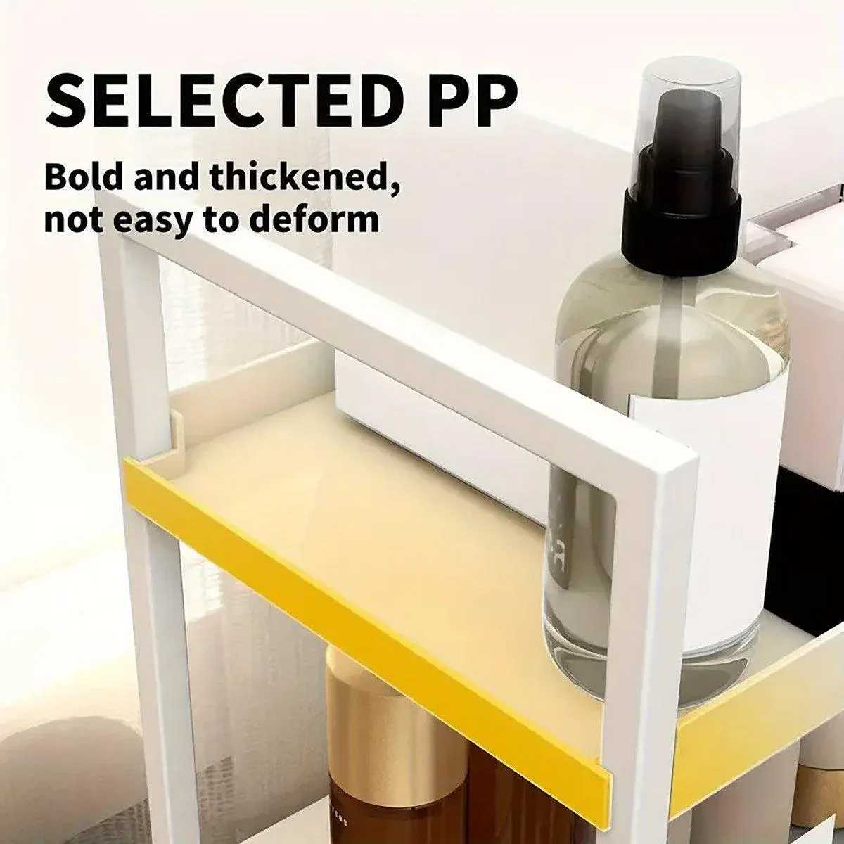 Multi-layer Cosmetic Storage Rack Desktop Organizer for Bathroom Dormitory Use - Black โ image 6