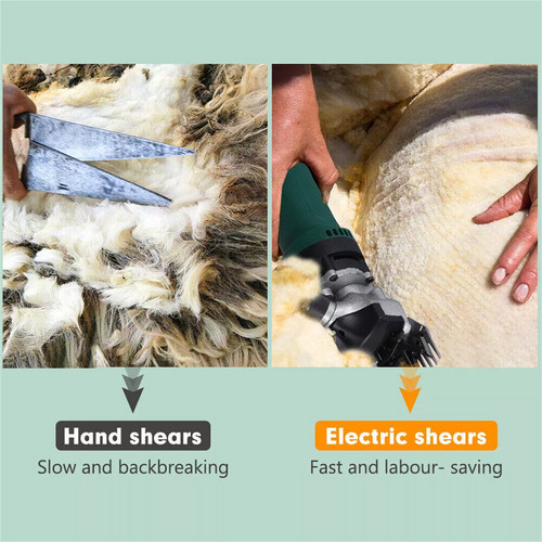 690W Electric Sheep Shears 2400R/Min 6 Speed Grooming Kit with 8 Grids Heat AU — image 5