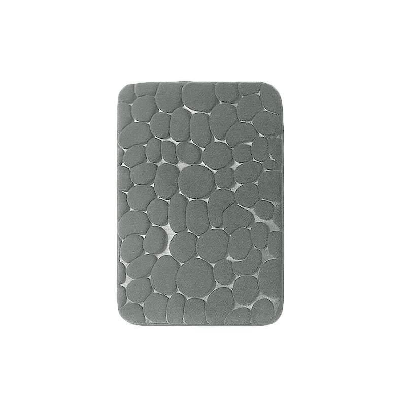 40 × 60cm Non-Slip Memory Foam Bath Mat Super Absorbent Floor Rug for Bathroom Use - Grey