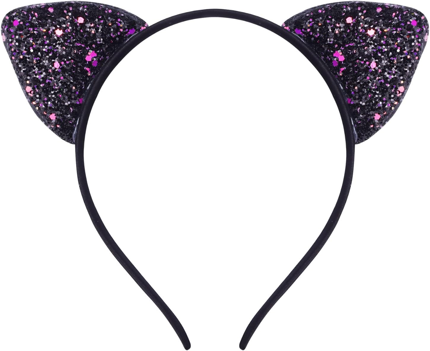 10pcs Cat's ears (Steamed cat-ear shaped bread) hair band, candy color onion powder sequins thin head band, lovely princess hair clip hair accessories โ image 4