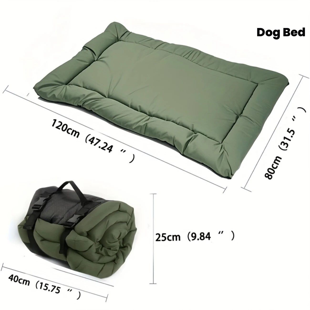 High-Quality Pet Portable Moisture-Proof Mattress, 120 × 80cm Large Size, Foldable for Storage, Wear-Resistant and Waterproof, All-Season Use, Suitable for
