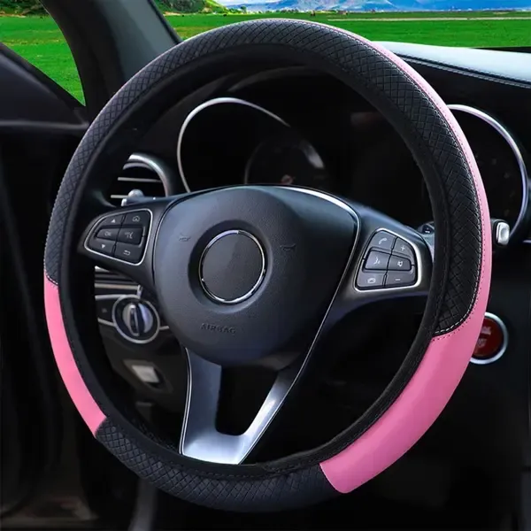 Reliable Professional Cover Steering Wheel Cover PINK pink_YF, Replacement Part, Great Value, Easy to Use, Good Performance — image 2